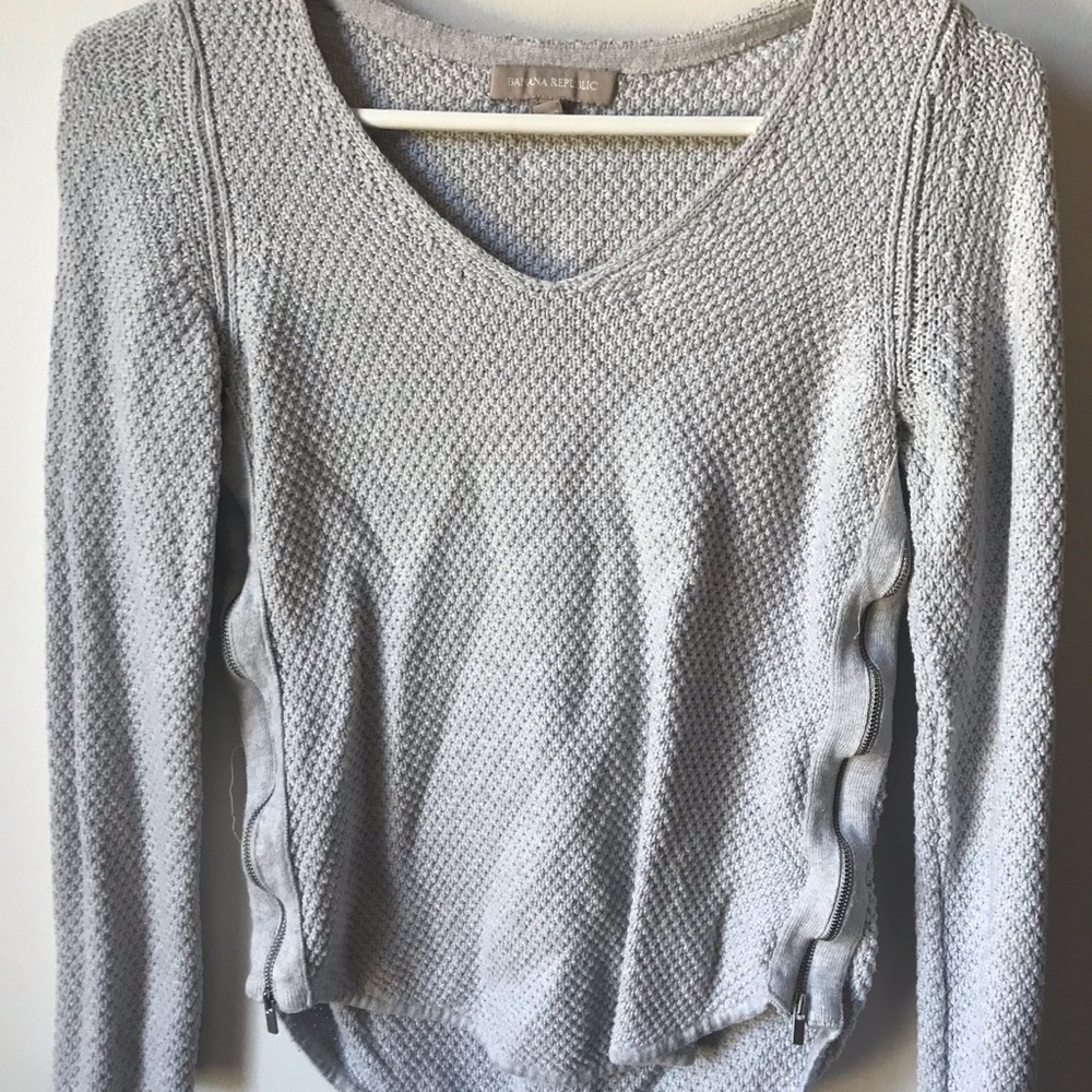 Sweater with side zippers